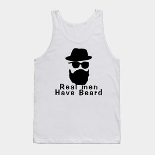 Real men have beard Tank Top